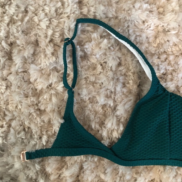 NWOT Hunter Green Bikini Top - Picture 6 of 8